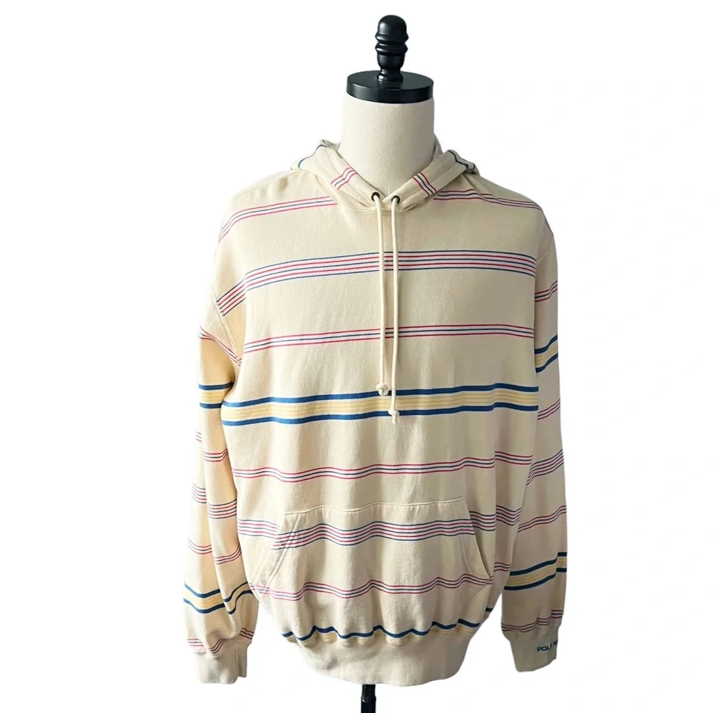 Polo Ralph Lauren Vintage Stripe Hoodie | LARGE NWOT